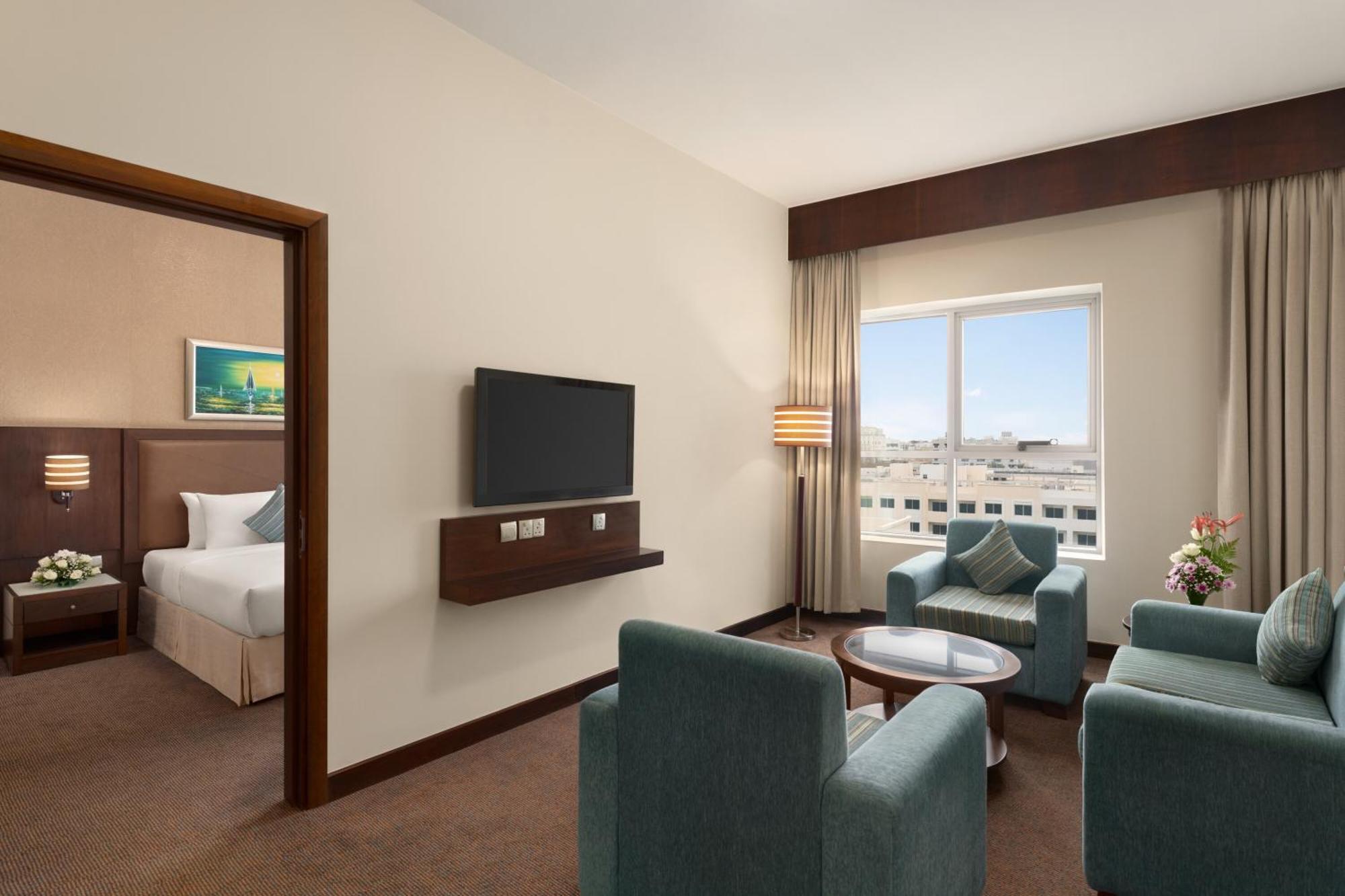 Suite mit 1 Schlafzimmer und Kingsize-Bett – Nichtraucher, 20% Ermäßigung auf Speisen und Getränke