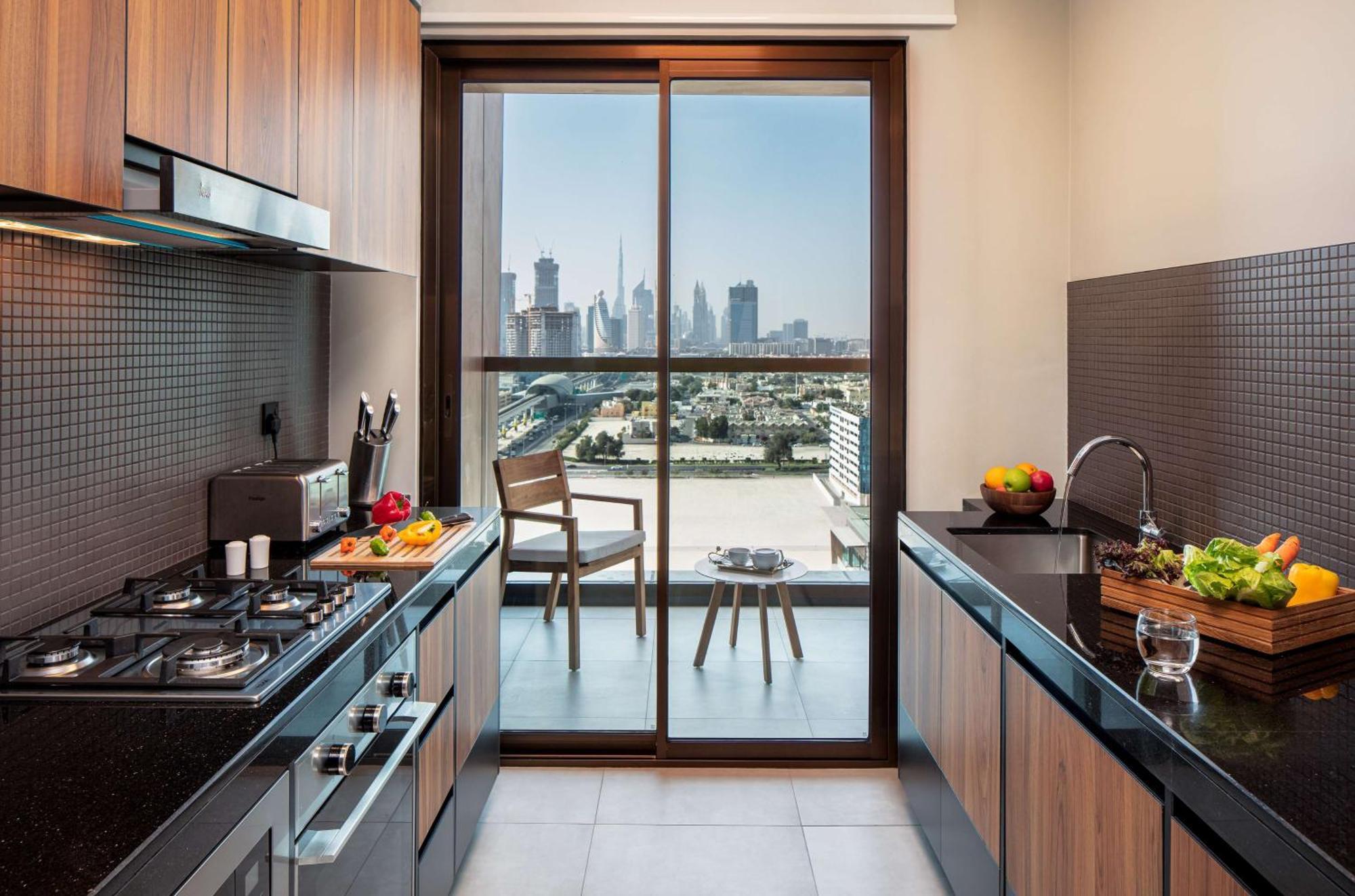 Apartment mit 1 Schlafzimmer und Blick auf Burj Khalifa