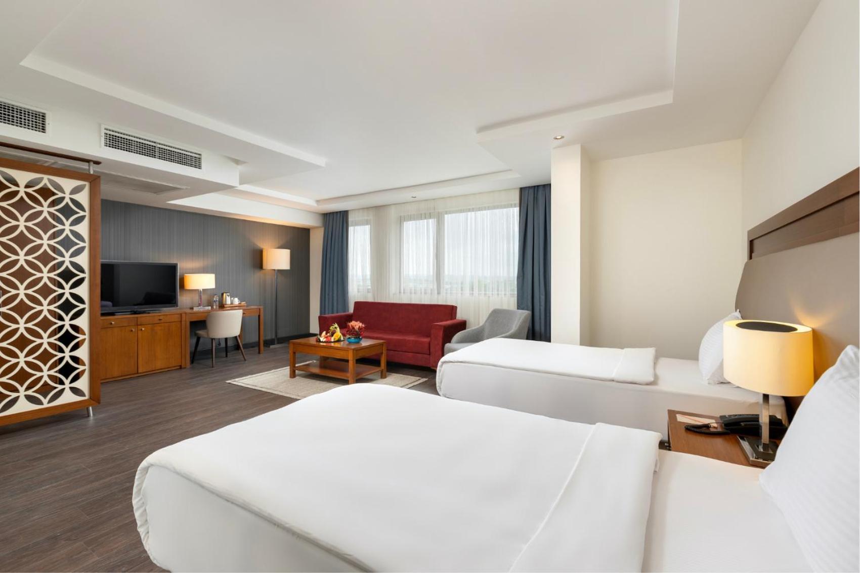 Business Doppelzimmer mit Zugang zum Fitnessbereich
