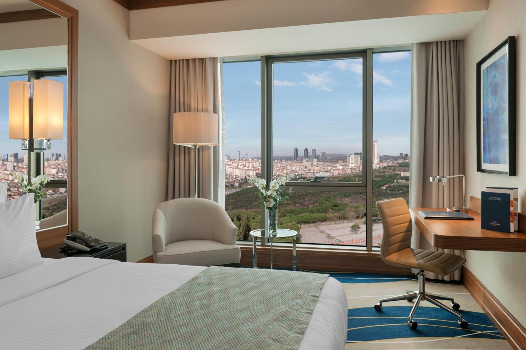 Deluxe Zimmer mit Kingsize-Bett und Meerblick